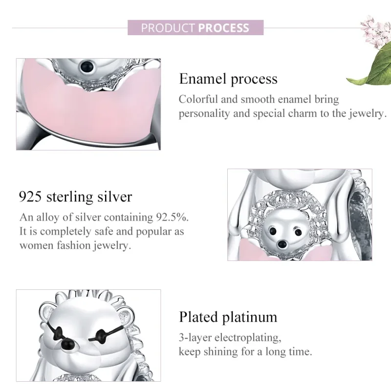(zdjęcie do) Charms Typu Pandora Matka Jeż - BSC239 - Wyświetl 8