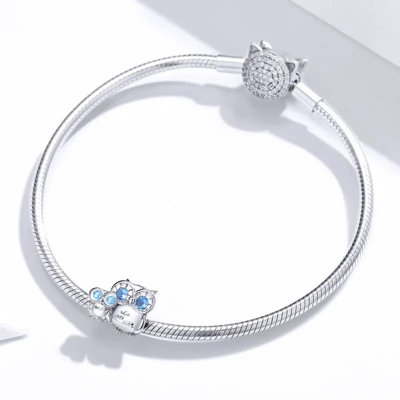 (zdjęcie do) Charms Typu Pandora Matka Sowa - BSC238 - Wyświetl 3