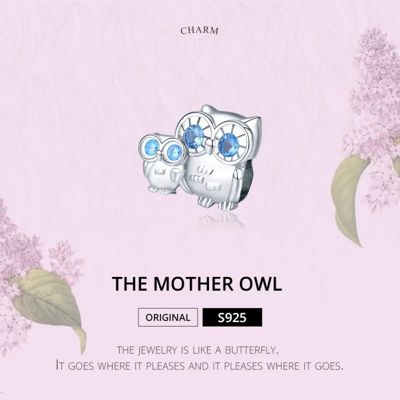(zdjęcie do) Charms Typu Pandora Matka Sowa - BSC238 - Wyświetl 6
