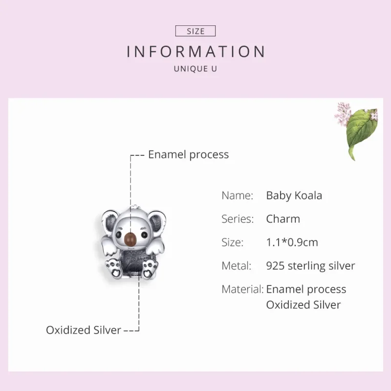 (zdjęcie do) Charms Typu Pandora Mały koala - SCC1304 - Wyświetl 3