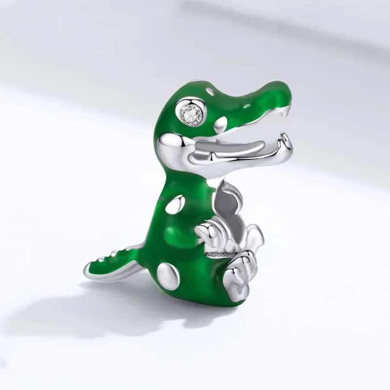 (zdjęcie do) Charms Typu Pandora Mały Krokodyl - BSC190 - Wyświetl 2
