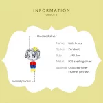 Charms Typu Pandora Mały Książe - SCC1813