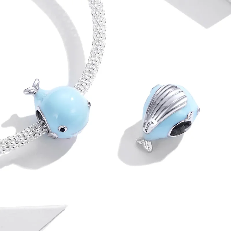 (zdjęcie do) Charms Typu Pandora Mały płetwal błękitny - BSC250 - Wyświetl 4