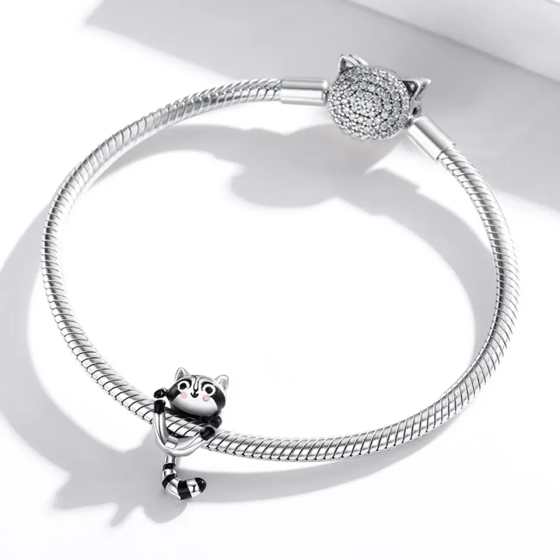 (zdjęcie do) Charms Typu Pandora Mały Szop pracz - BSC403 - Wyświetl 3