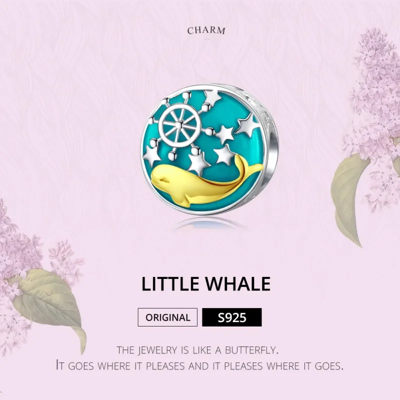 (zdjęcie do) Charms Typu Pandora Mały wieloryb - SCC1296 - Wyświetl 2