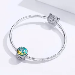 Charms Typu Pandora Mały wieloryb - SCC1296