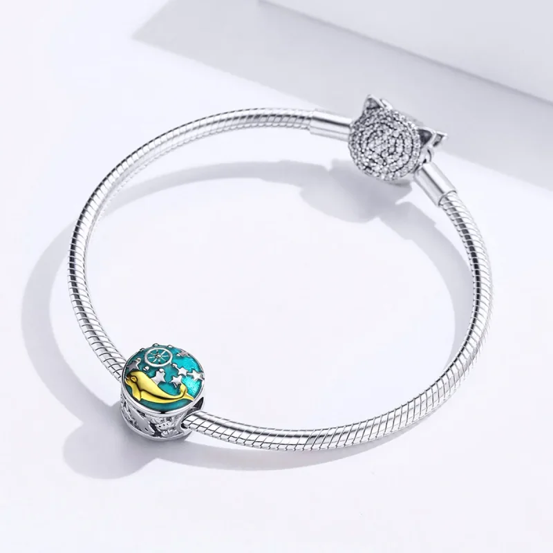(zdjęcie do) Charms Typu Pandora Mały wieloryb - SCC1296 - Wyświetl 3