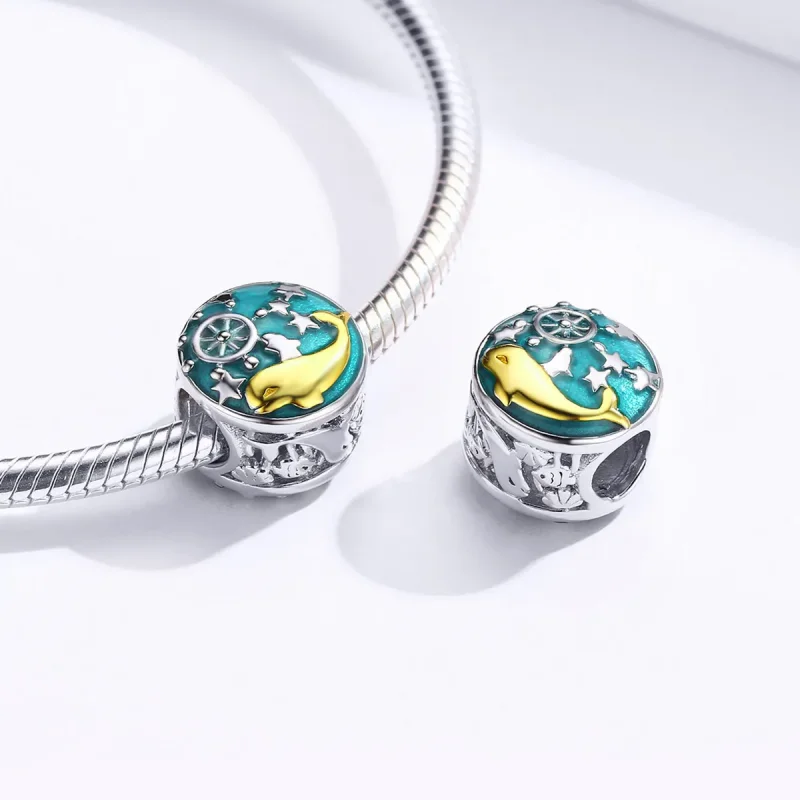 (zdjęcie do) Charms Typu Pandora Mały wieloryb - SCC1296 - Wyświetl 4