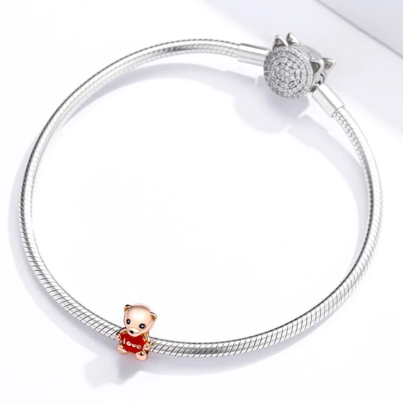 (zdjęcie do) Charms Typu Pandora Miś - BSC228 - Wyświetl 3