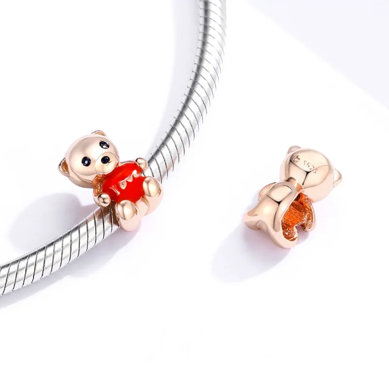 (zdjęcie do) Charms Typu Pandora Miś - BSC228 - Wyświetl 4