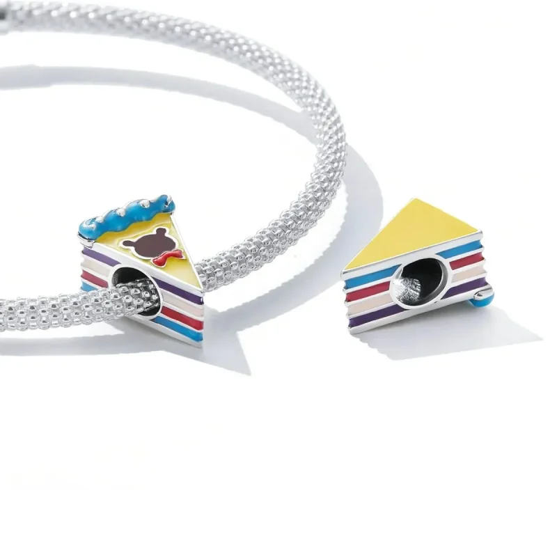 (zdjęcie do) Charms Typu Pandora Miś Tęczowy Tort - SCC2199 - Wyświetl 4