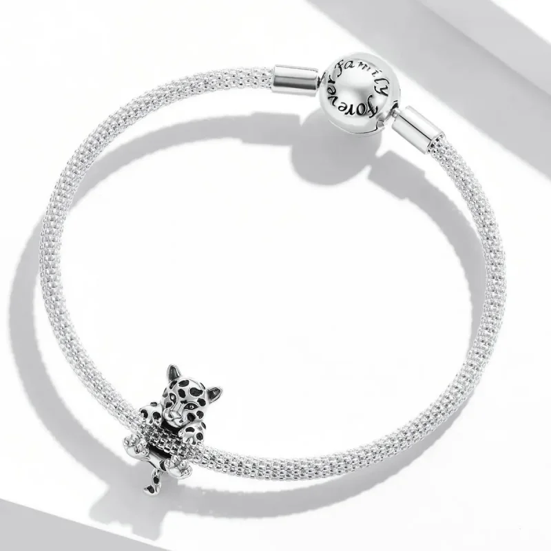 (zdjęcie do) Charms Typu Pandora Śmieszny Mały Gepard - BSC556 - Wyświetl 3
