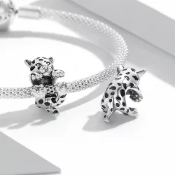 Charms Typu Pandora Śmieszny Mały Gepard - BSC556