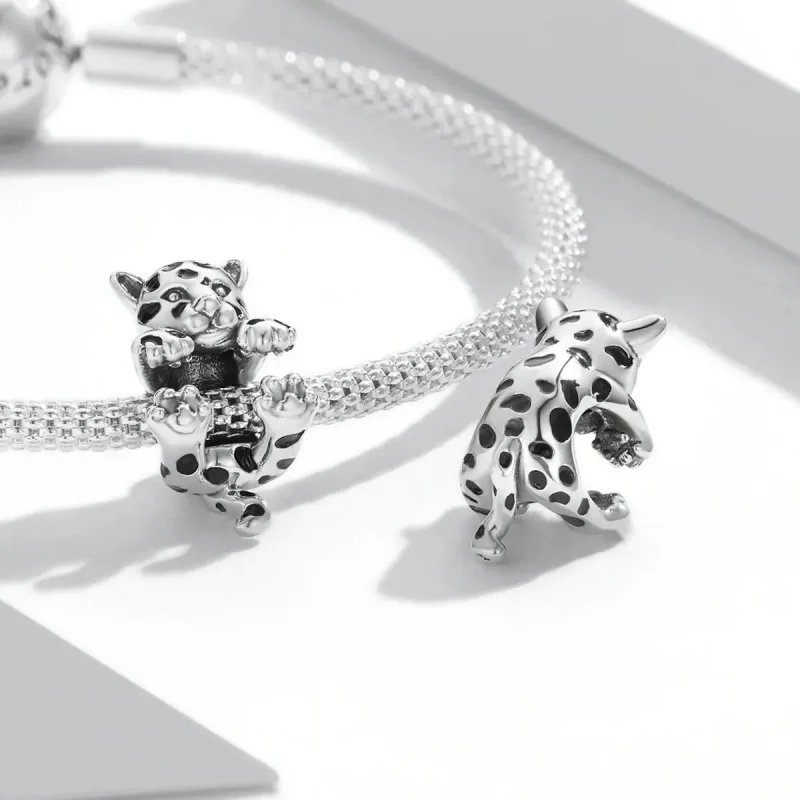 (zdjęcie do) Charms Typu Pandora Śmieszny Mały Gepard - BSC556 - Wyświetl 4