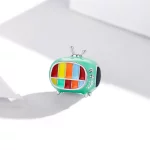 Charms Typu Pandora Mini kolorowy telewizor - SCC1861