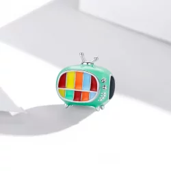 Charms Typu Pandora Mini kolorowy telewizor - SCC1861