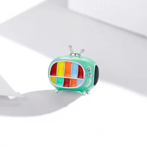 Charms Typu Pandora Mini kolorowy telewizor - SCC1861
