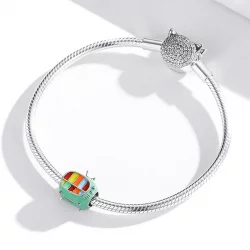 Charms Typu Pandora Mini kolorowy telewizor - SCC1861
