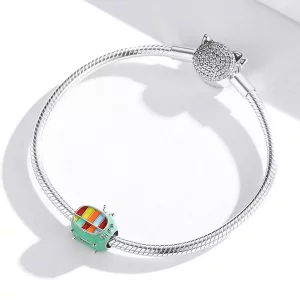 Charms Typu Pandora Mini kolorowy telewizor - SCC1861