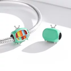 Charms Typu Pandora Mini kolorowy telewizor - SCC1861