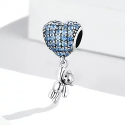 Charms Typu Pandora Miłość Balonowy Miś - SCC2023