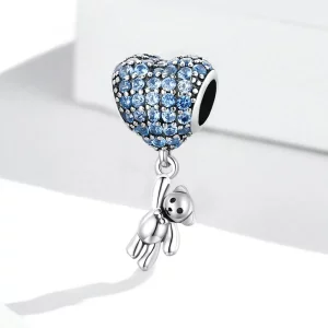 Charms Typu Pandora Miłość Balonowy Miś - SCC2023