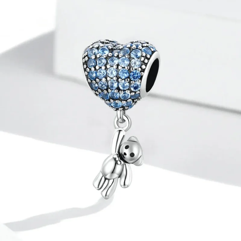 (zdjęcie do) Charms Typu Pandora Miłość Balonowy Miś - SCC2023 - Wyświetl 2