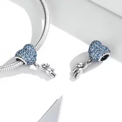 Charms Typu Pandora Miłość Balonowy Miś - SCC2023