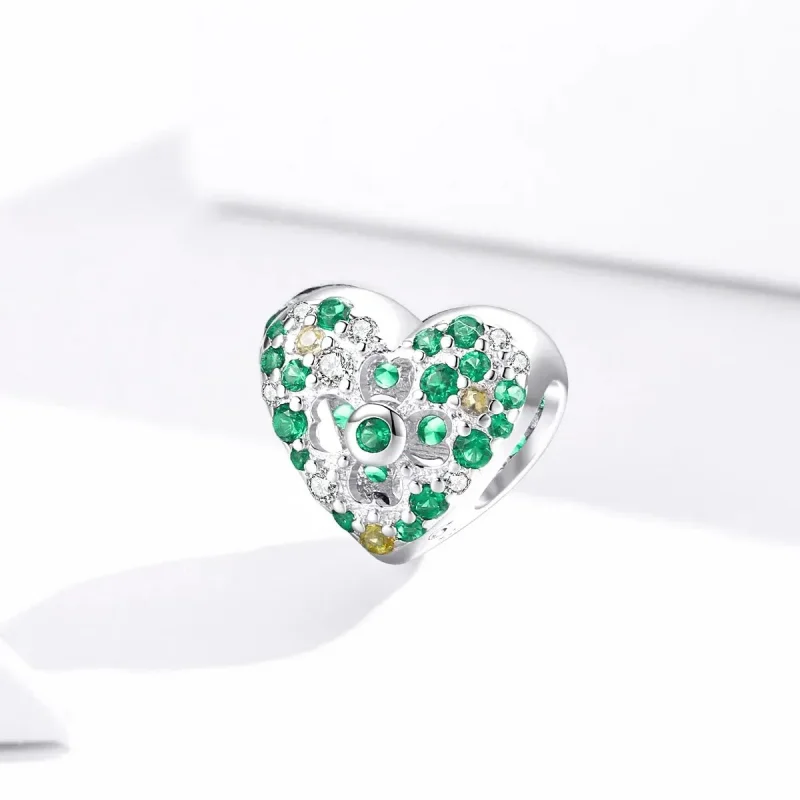 (zdjęcie do) Charms Typu Pandora Miłość Czterolistna Koniczyna - BSC301 - Wyświetl 2