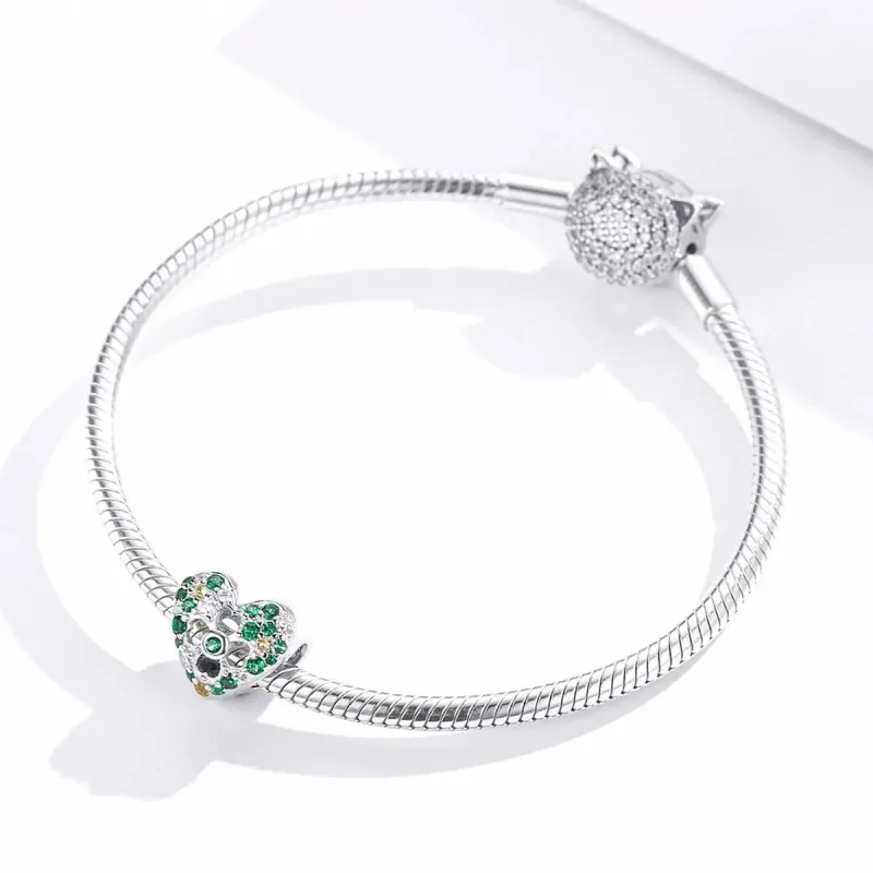 (zdjęcie do) Charms Typu Pandora Miłość Czterolistna Koniczyna - BSC301 - Wyświetl 3