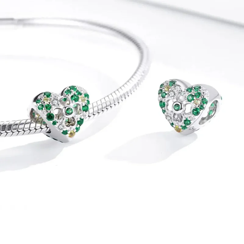 (zdjęcie do) Charms Typu Pandora Miłość Czterolistna Koniczyna - BSC301 - Wyświetl 4