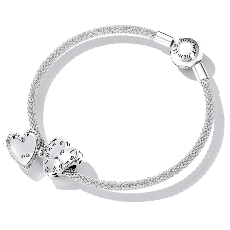 (zdjęcie do) Charms Typu Pandora Miłość Zegar - SCC2245 - Wyświetl 5