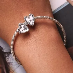 Charms Typu Pandora Miłość Zegar - SCC2245