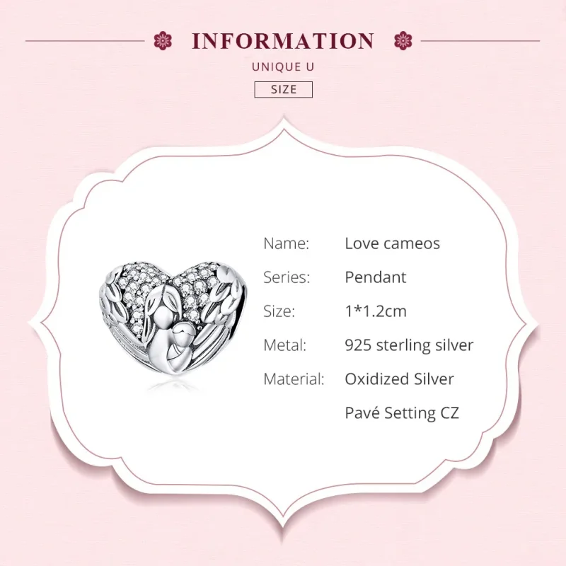(zdjęcie do) Charms Typu Pandora Miłosne kamee - SCC1462 - Wyświetl 6