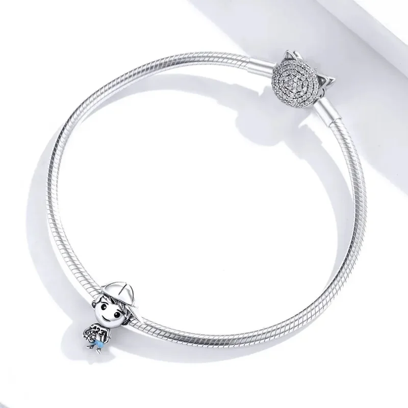 (zdjęcie do) Charms Typu Pandora Młodszy brat - BSC173 - Wyświetl 3