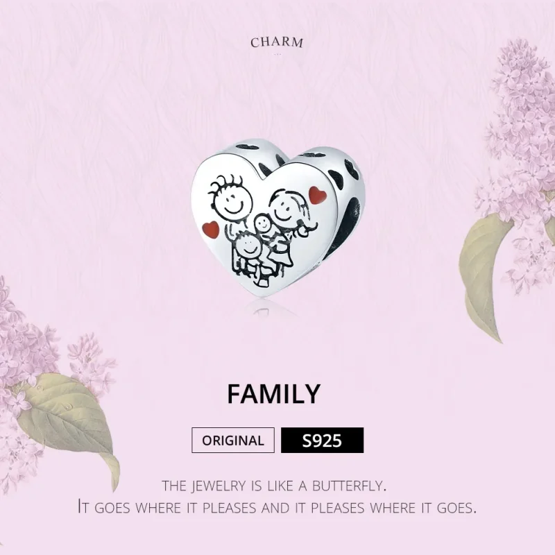 (zdjęcie do) Charms Typu Pandora Moja rodzina - BSC237 - Wyświetl 6