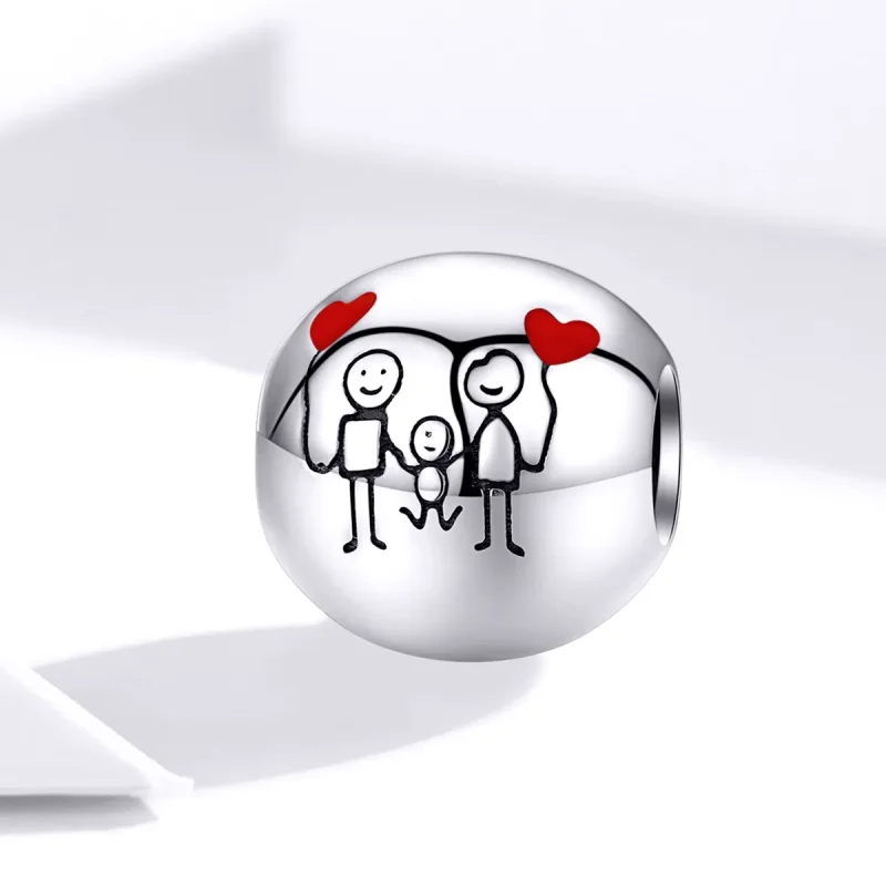 (zdjęcie do) Charms Typu Pandora Moja rodzina - SCC1339 - Wyświetl 2