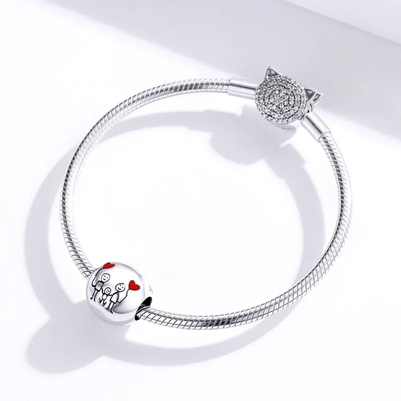 (zdjęcie do) Charms Typu Pandora Moja rodzina - SCC1339 - Wyświetl 3