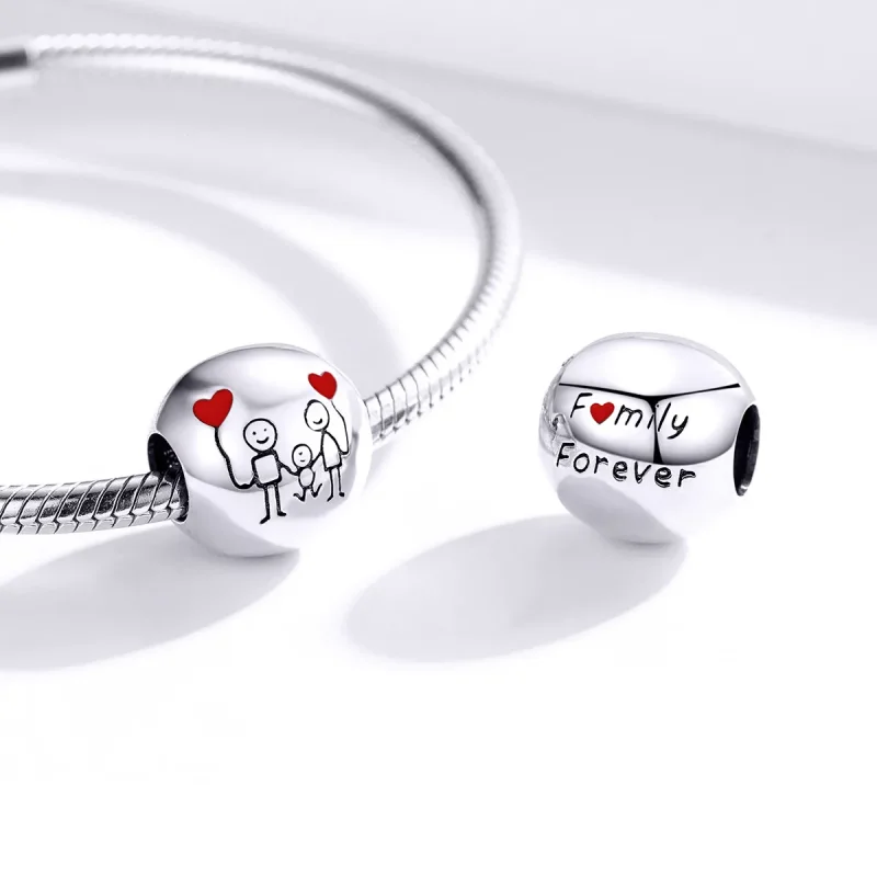 (zdjęcie do) Charms Typu Pandora Moja rodzina - SCC1339 - Wyświetl 4