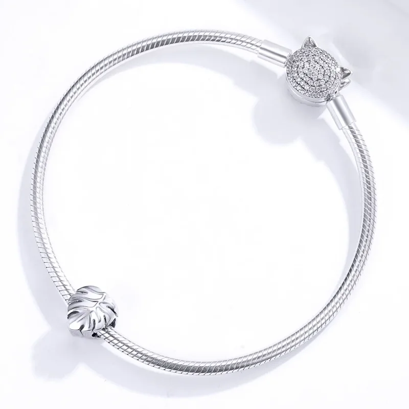 (zdjęcie do) Charms Typu Pandora Monstera Deliciosa - BSC141 - Wyświetl 3