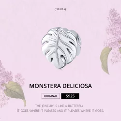 Charms Typu Pandora Monstera Deliciosa - BSC141