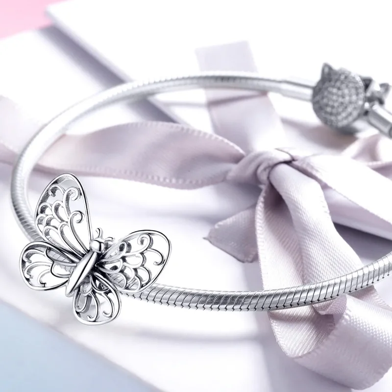 (zdjęcie do) Charms Typu Pandora Motyl - BSC062 - Wyświetl 3