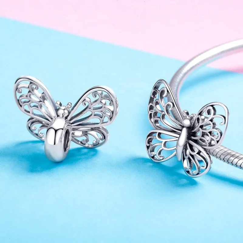 (zdjęcie do) Charms Typu Pandora Motyl - BSC062 - Wyświetl 4