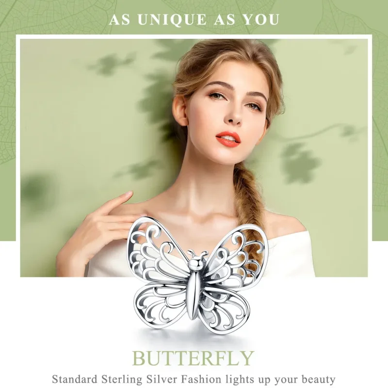 (zdjęcie do) Charms Typu Pandora Motyl - BSC062 - Wyświetl 6