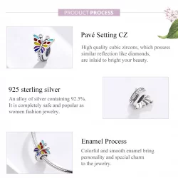 Charms Typu Pandora Motyl - SCC1195