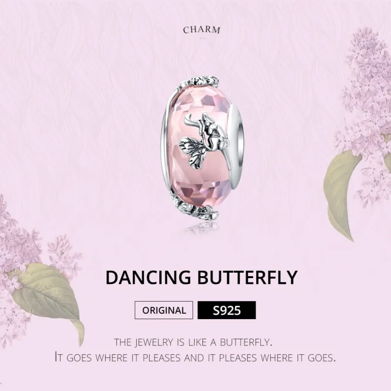 (zdjęcie do) Charms Typu Pandora Motyl - SCC1285 - Wyświetl 2