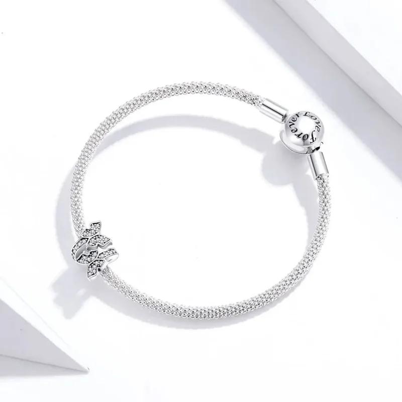 (zdjęcie do) Charms Typu Pandora Motyle wokół - BSC379 - Wyświetl 3