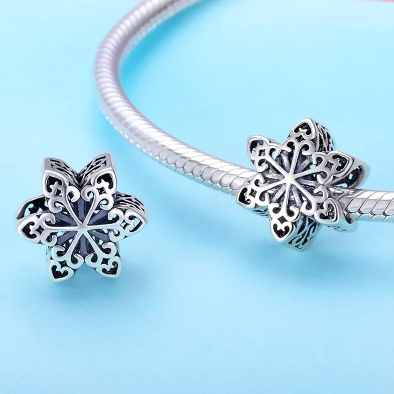 (zdjęcie do) Charms Typu Pandora Musujący płatek śniegu - SCC719 - Wyświetl 2