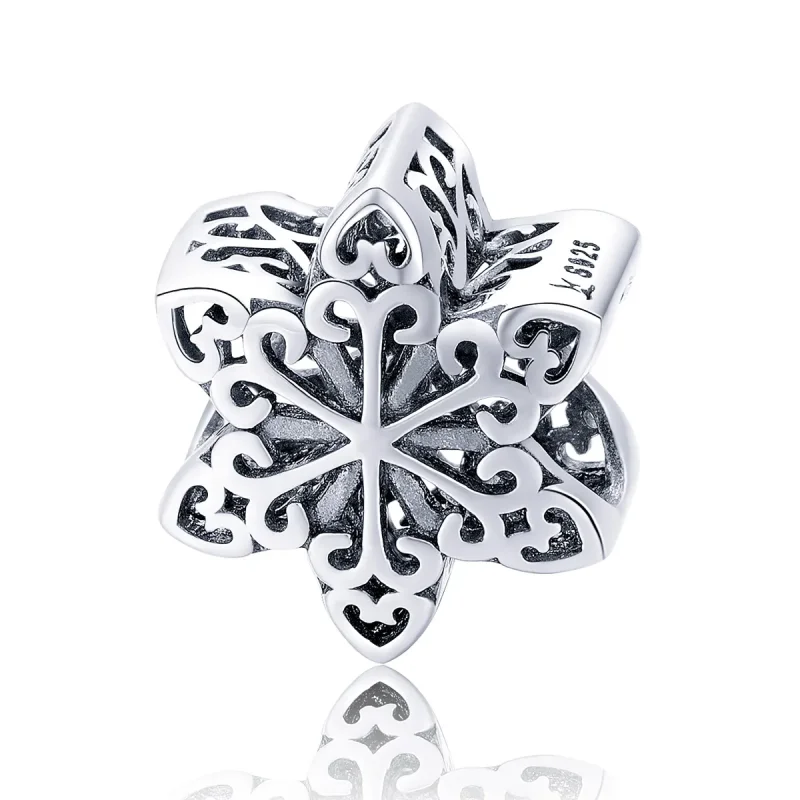 (zdjęcie do) Charms Typu Pandora Musujący płatek śniegu - SCC719