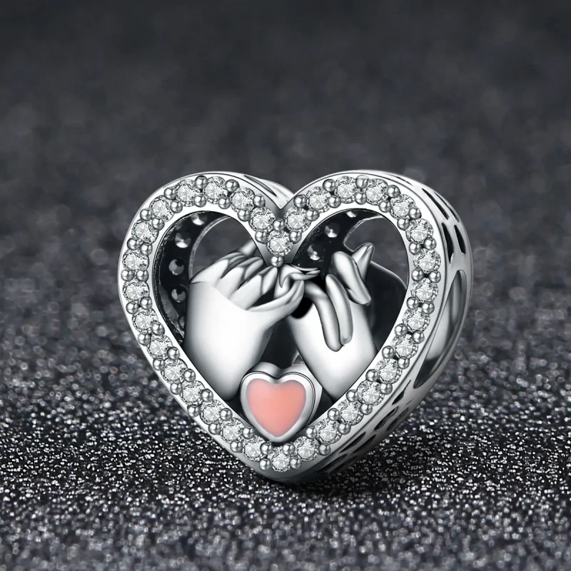 (zdjęcie do) Charms Typu Pandora Nasza Pinky Obietnica na zawsze - SCC167 - Wyświetl 2